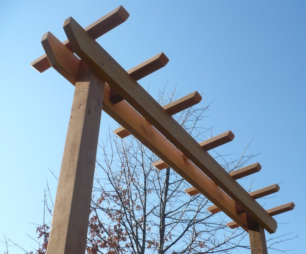 Cedar Entry 4x4 Post Pergola Garden Arbor