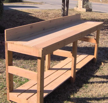 Large 8 Foot Cedar Potting Bench